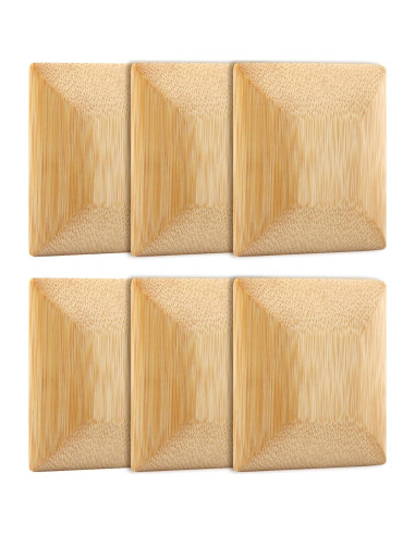 6 Raspadores de Bambú Velarionna para Limpiar Utensilios 7cm