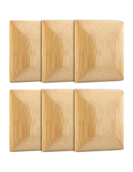 6 Raspadores de Bambú Velarionna para Limpiar Utensilios 7cm