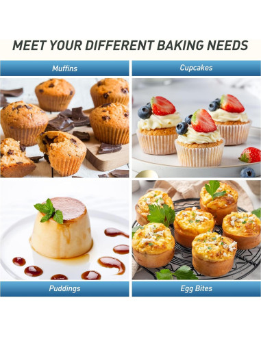 Molde para Muffins Jumbo Socisen 6 Tazas Silicona Azul