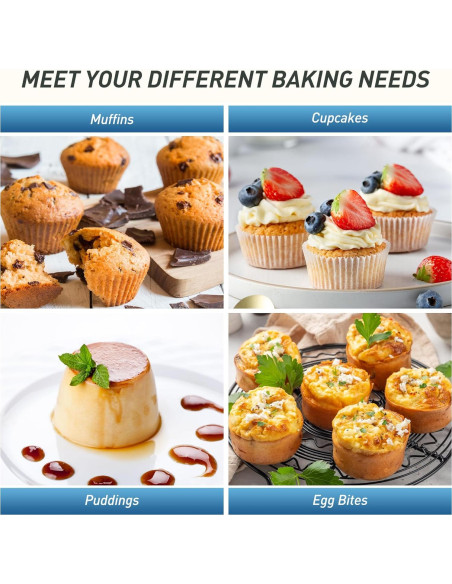 Molde para Muffins Jumbo Socisen 6 Tazas Silicona Azul