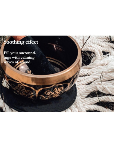 Tazón Cantante Ornamental Meinl 10.5 cm con Martillo y Cojín