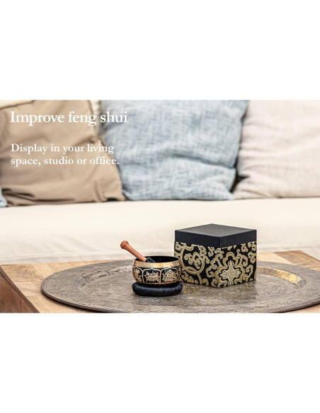 Tazón Cantante Ornamental Meinl 10.5 cm con Martillo y Cojín