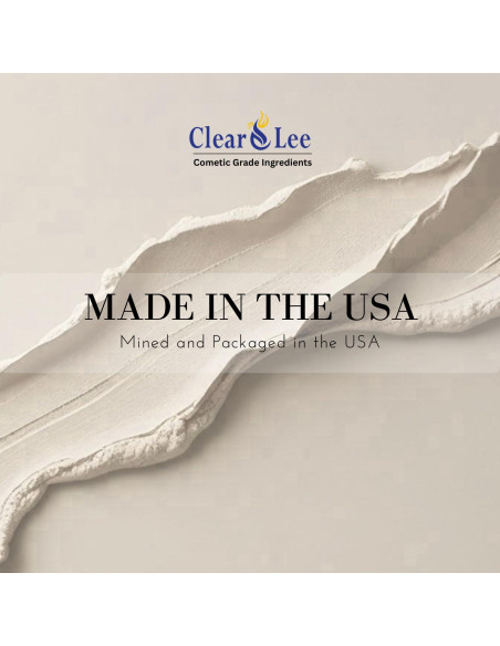 Polvo de Arcilla Kaolin Cosmético ClearLee 227g - Piel Suave