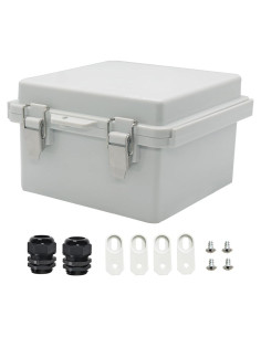 Caja de Conexiones Zulkit IP67 Plástico ABS 150x150x90mm Gris