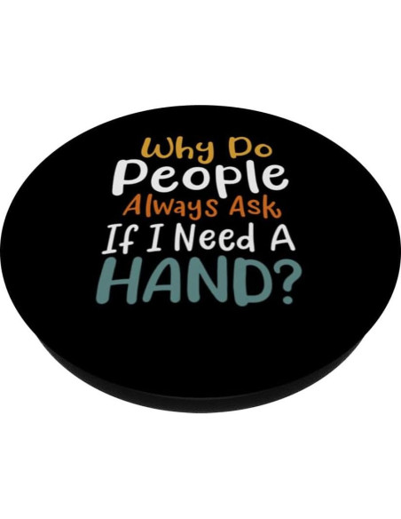 PopSockets Adhesivo PopGrip Negro - Humor sobre Amputación