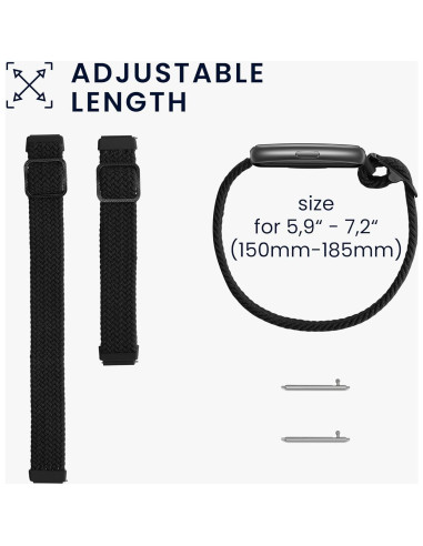 Correa de Nylon Ajustable kwmobile para Huawei Band 7