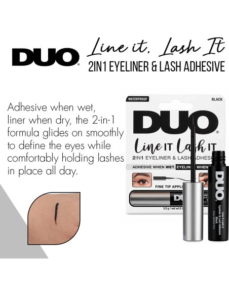 Adhesivo Liner para Pestañas DUO Line It Lash It - Negro, 3.4 g
