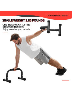 Barra de Flexiones Teclor Alta Resistencia 299.4kg Portátil 2