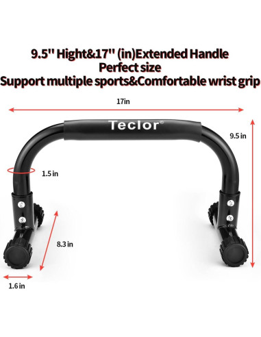 Barra de Flexiones Teclor Alta Resistencia 299.4kg Portátil