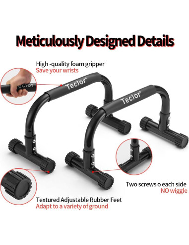 Barra de Flexiones Teclor Alta Resistencia 299.4kg Portátil