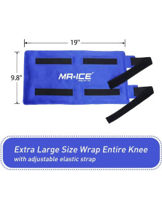 Paquete de Hielo Reutilizable MR.ICE para Rodilla 48.3x24.9cm 2