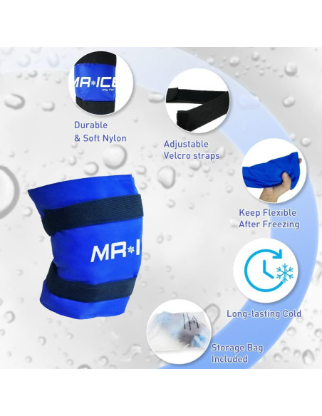 Paquete de Hielo Reutilizable MR.ICE para Rodilla 48.3x24.9cm