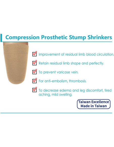 Reductor de muñón JianiMed XS 20cm compresión 20-30 mmHg