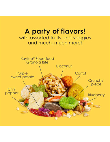 Comida para Conures Kaytee Fiesta 2.04 kg - Nutrición Completa