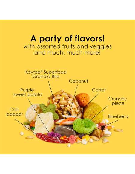 Comida para Conures Kaytee Fiesta 2.04 kg - Nutrición Completa