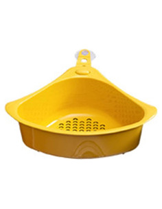 Canasta de Drenaje Triangular Cunyuer Amarillo 26x16cm
