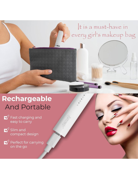 Rizador de Pestañas Térmico ARCIK Portátil USB Rosa