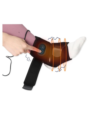 Faja Térmica para Tobillo WOOLALA con Vibración y Calor USB