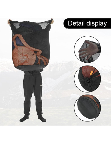 Bolsa de Almacenamiento Malla 68L OMVMO Resistente al Agua