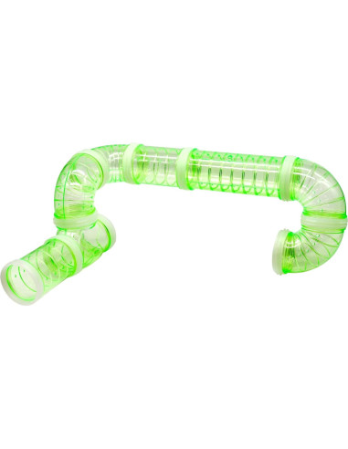 Juego de Túneles Curvados para Jaula de Mascotas Besimple - 8 Piezas - Diámetro 5.33 cm