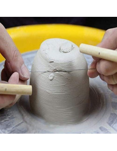 Cortadores de Arcilla de Alambre Ioffer-super 12 Pcs con Mango de Madera 2