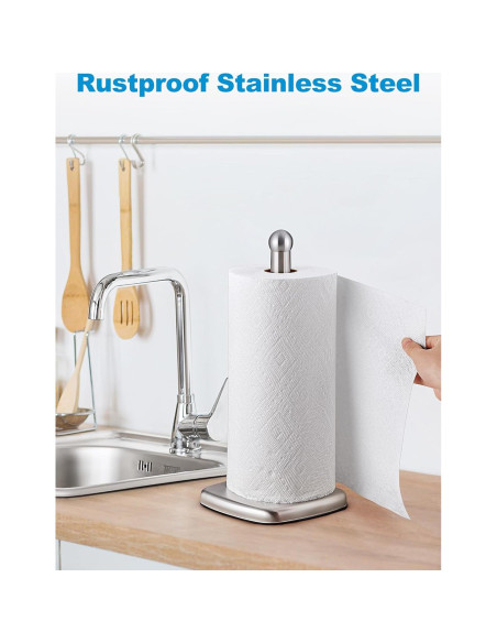 Soporte de Toallas de Papel SMARTAKE Acero Inoxidable Plata