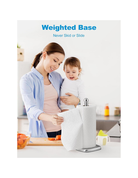 Soporte de Toallas de Papel SMARTAKE Acero Inoxidable Plata