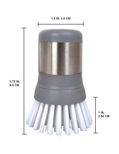 Cepillo de limpieza mini Evriholder de acero inoxidable 9.5 cm 2