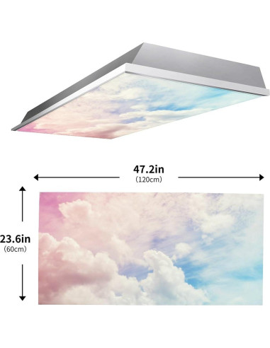 Cubierta de Luz Fluorescente Magnética Dujupu 81.9g 30x30cm