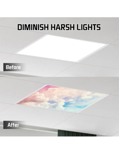 Cubierta de Luz Fluorescente Magnética Dujupu 81.9g 30x30cm