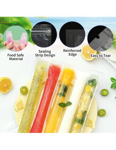Paquete de 160 Bolsas Desechables para Paletas Libemskix 28x5.5 cm