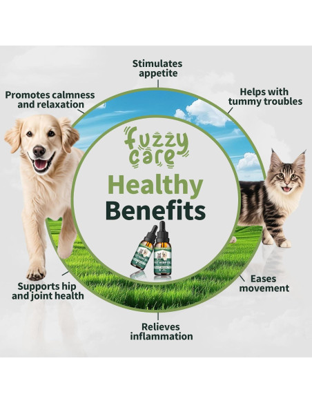 Aceite de Cáñamo Fuzzycare para Perros y Gatos 30ml