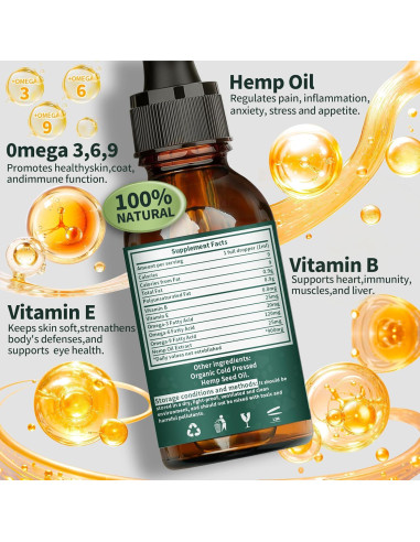 Aceite de Cáñamo Fuzzycare para Perros y Gatos 30ml