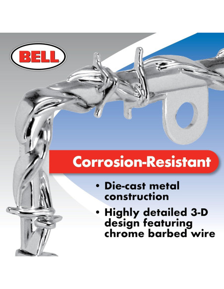 Marco de Placa de Licencia Bell Automotive Alambre de Púas