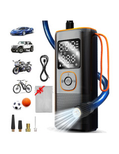 Inflador de Neumáticos Portátil iProda VP-18 160 PSI con LED