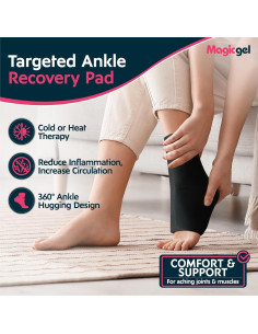 Funda de Hielo para Tobillo Magic Gel - Reutilizable Caliente o Fría 2