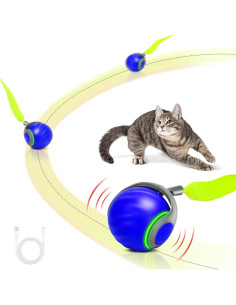 Juguete Interactivo para Gatos QKOQKO Speedy Tail 2.0 Azul 2