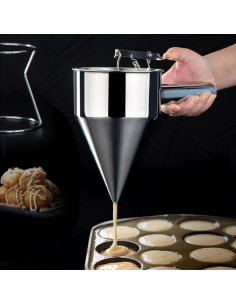 Dispensador de Masa de Acero Inoxidable YWHWXB 600ml con Soporte 2