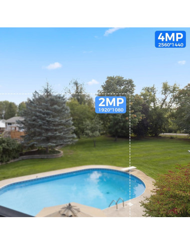 Sistema de Cámara de Seguridad Inalámbrica Solar Hiseeu 4MP 1TB