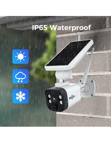 Sistema de Cámara de Seguridad Inalámbrica Solar Hiseeu 4MP 1TB