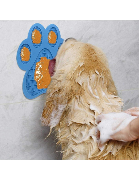 Alfombrilla de Lamer para Perros Uspace - Silicona Azul 18 cm