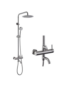 Kit de Ducha Exterior Foroute ESHOWER-001 Acero Inoxidable 25.4 cm