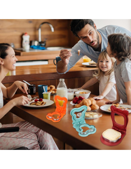 Cortadores de Sándwiches Sin Corteza uxcell - 2 Piezas Flor/Corazón