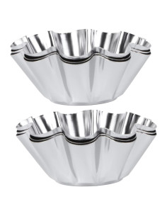 Moldes para Tartas Mikinona 6pcs Acero Inoxidable Antiadherente