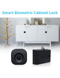 Cerradura Biométrica Diyeeni para Gabinete Blanca - Sin Llave 2