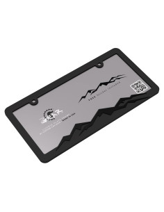 Marco de Placa de Licencia Montaña Custom Car Gear Negro