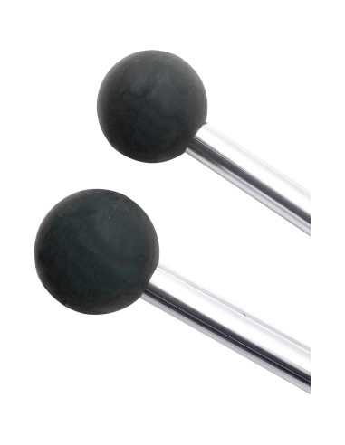 Mazas de Xilófono de Goma Negra - 23 cm - 1 Par