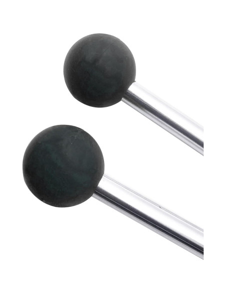 Mazas de Xilófono de Goma Negra - 23 cm - 1 Par