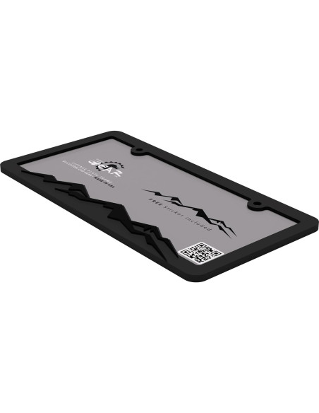 Marco de Placa de Licencia Montaña Custom Car Gear Negro