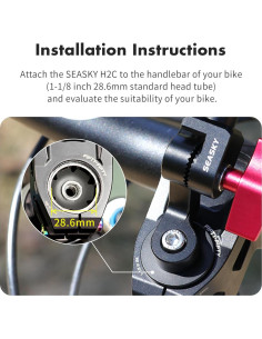 Soporte de Manillar SEASKY H2-B para Cámara Insta360 2